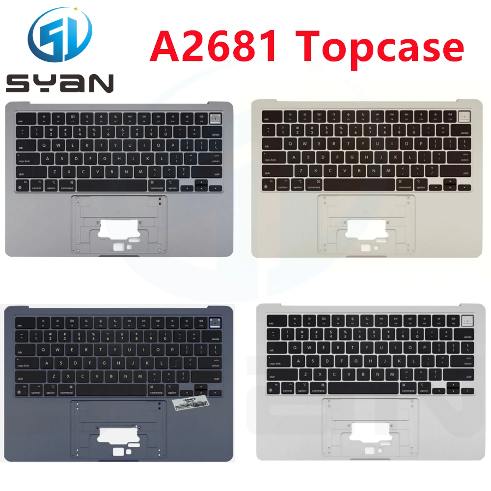 

2022 New A2681 Topcase Palmrest with US keyboard for Macbook Air 13" Retina M2 A2681 Top Case With Keyboard and Backlight