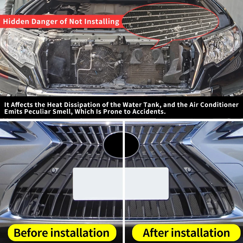 For Lexus ES Rx LX NX GX Ct 260 200 460 5700 400H 350H 2009-2022 Tuning Modification Accessories Grille Prevent Mosquito Sand