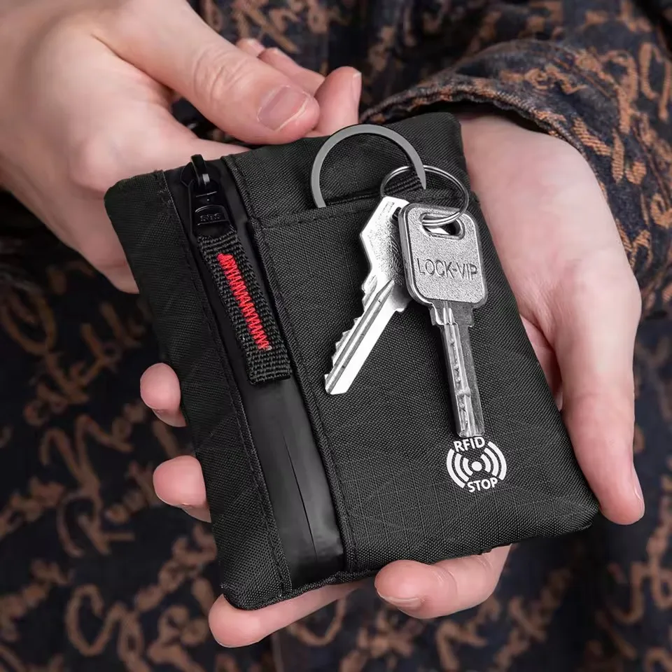

X-pac Outdoor EDC Pouch Men's RFID Blocking Key Purse Wallet Coin Purse With Card Slot Pack Zippers Camping Waterproof Waist Bag