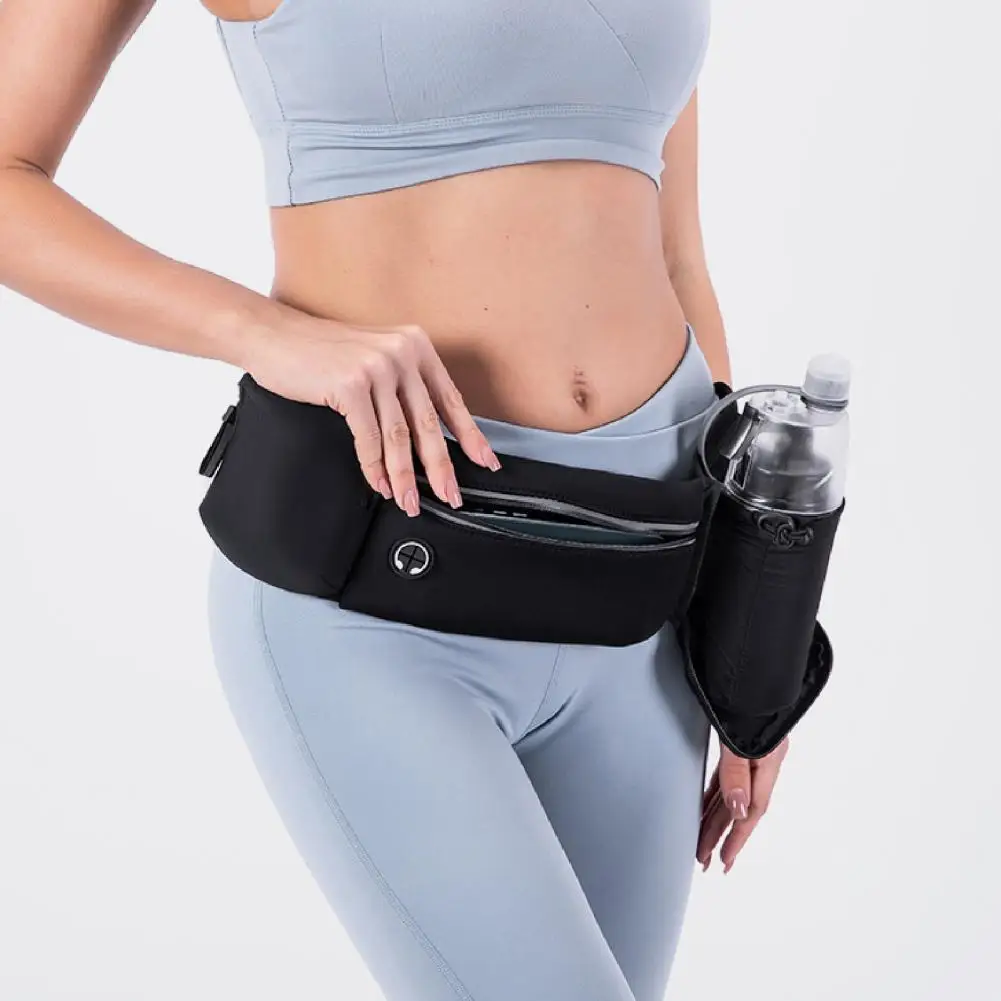 Dropshipping！Large Capacity Waist Bag Waterproof Phone Water Bottle Holder Fanny Pack for Outdoor