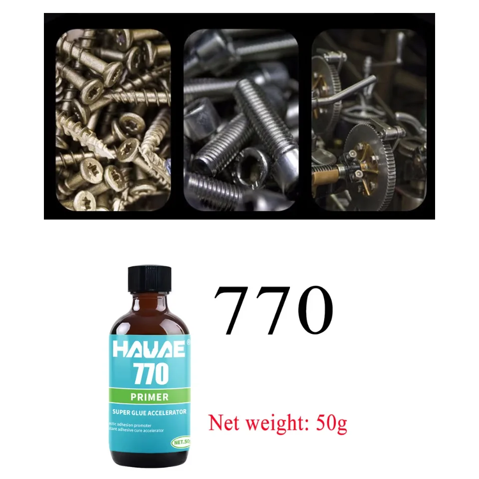 7649 Tratamento de superfície interna do metal do acelerador adesivo, tratamento agente ativador, 50g, Hauae