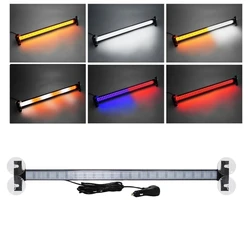 Led Warning Light Bar Police LED Lights Car Strobes 80 LED Front Windshield Roof Flash Light Strobe Emergency Lamp Bar 12V/24V