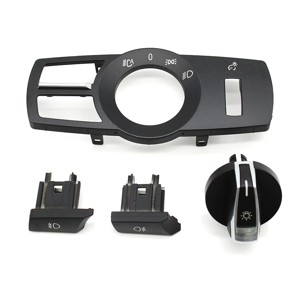 Foglight Button Head Lamp Rotary Headlight Switch Cover For BMW 5 Series 5GT 6S 7S X3 X4 F01 F02 F10 F11 F07 F06 F12 F25 F26