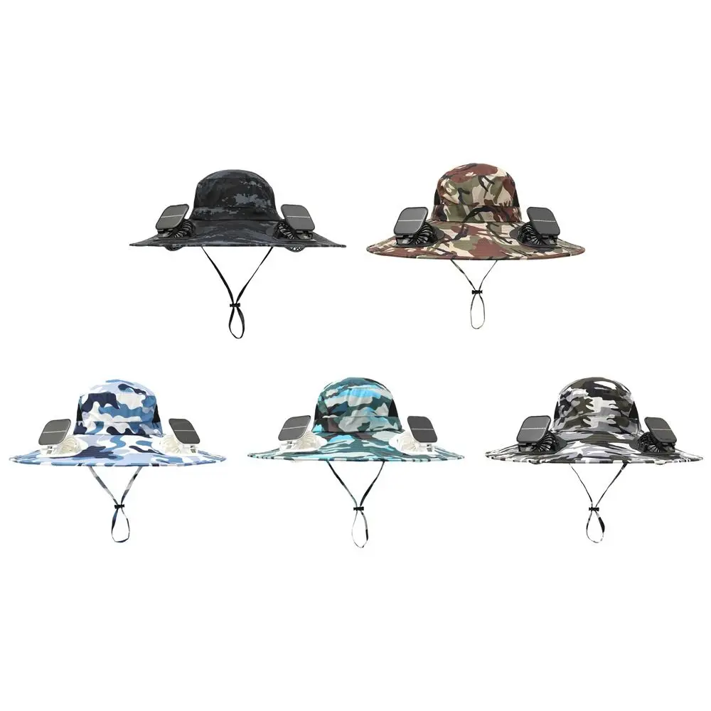 

Solar Charging Solar Fan Hat Wide Brim Usb Charging Air Cooling Hat Built-in Fan Quick Dry Fishing Hat Outdoor Activities