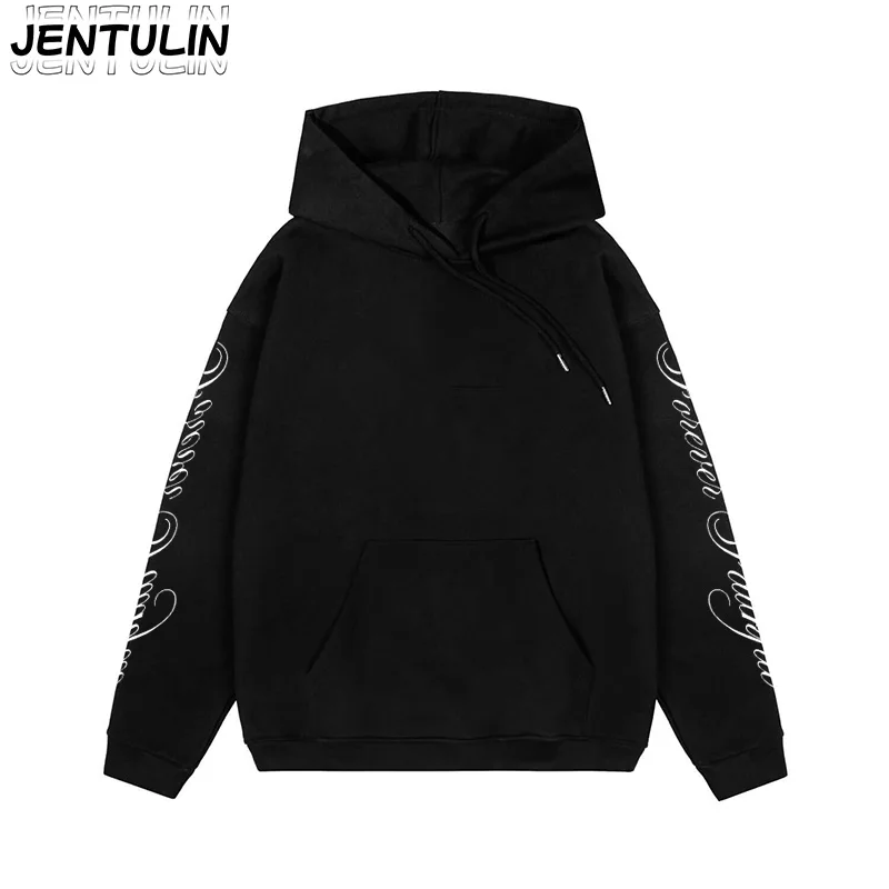 Y2K جماليات ريترو موضة الرجال ملابس رياضية الجرافيك الأبجدية هوديي Kpop Harajuku الشارع القوطي فضفاض زوجين المرأة هوديس غير رسمية