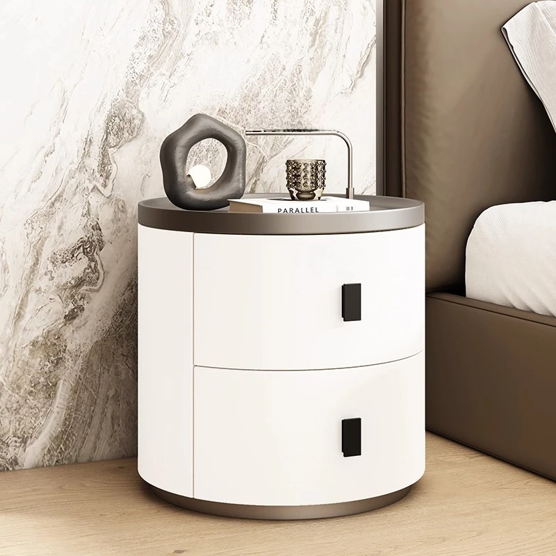 Living Room modern Solid Wood Bedside Table,Nightstand,Storage Cabinet,Comfortable with Drawer,Bedroom Bedside Tables, Furniture