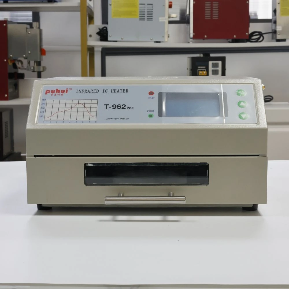 Soldadura Occus T-962 T962 horno de reflujo calentador IC infrarrojo máquina de soldadura 800W 180x235mm T962 para retrabajo BGA SMD SMT
