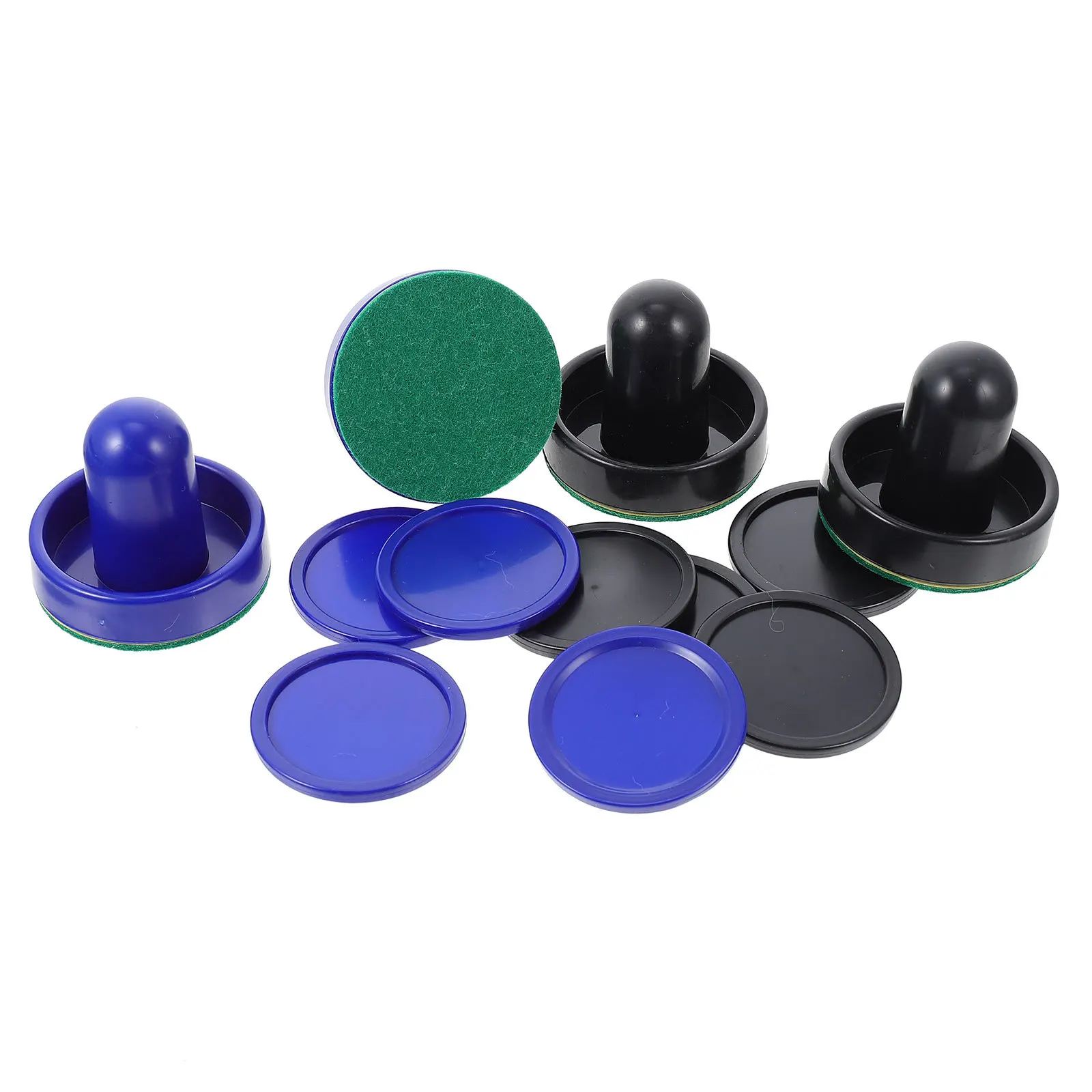 2er-Set Air Hockey Pushers Pucks Set Ersatzteile für Zimmer Langlebiges Hockey-Zubehör Kunststoff-Paddel-Schieber-Set