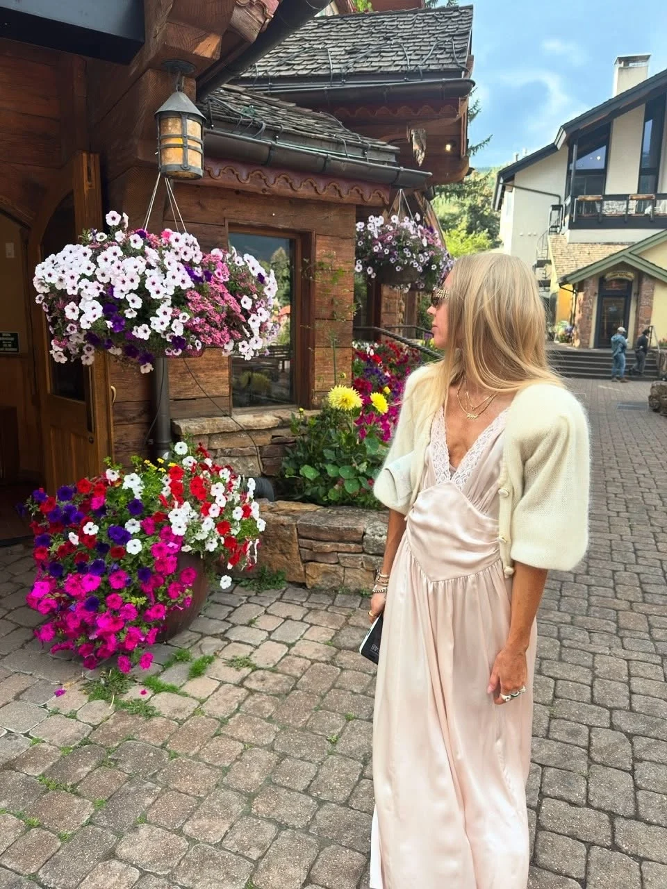 Dames satijnen gewaad borduurwerk trim V-hals mouwloze elegante slanke maxi-jurk