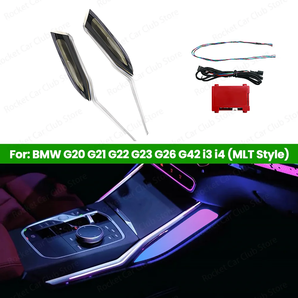 For BMW G20 021 G22 G26 G42 i314 Left Hand Drive Car Original 11 Color LED Ambient Light Central Control Crystal Saddle Light