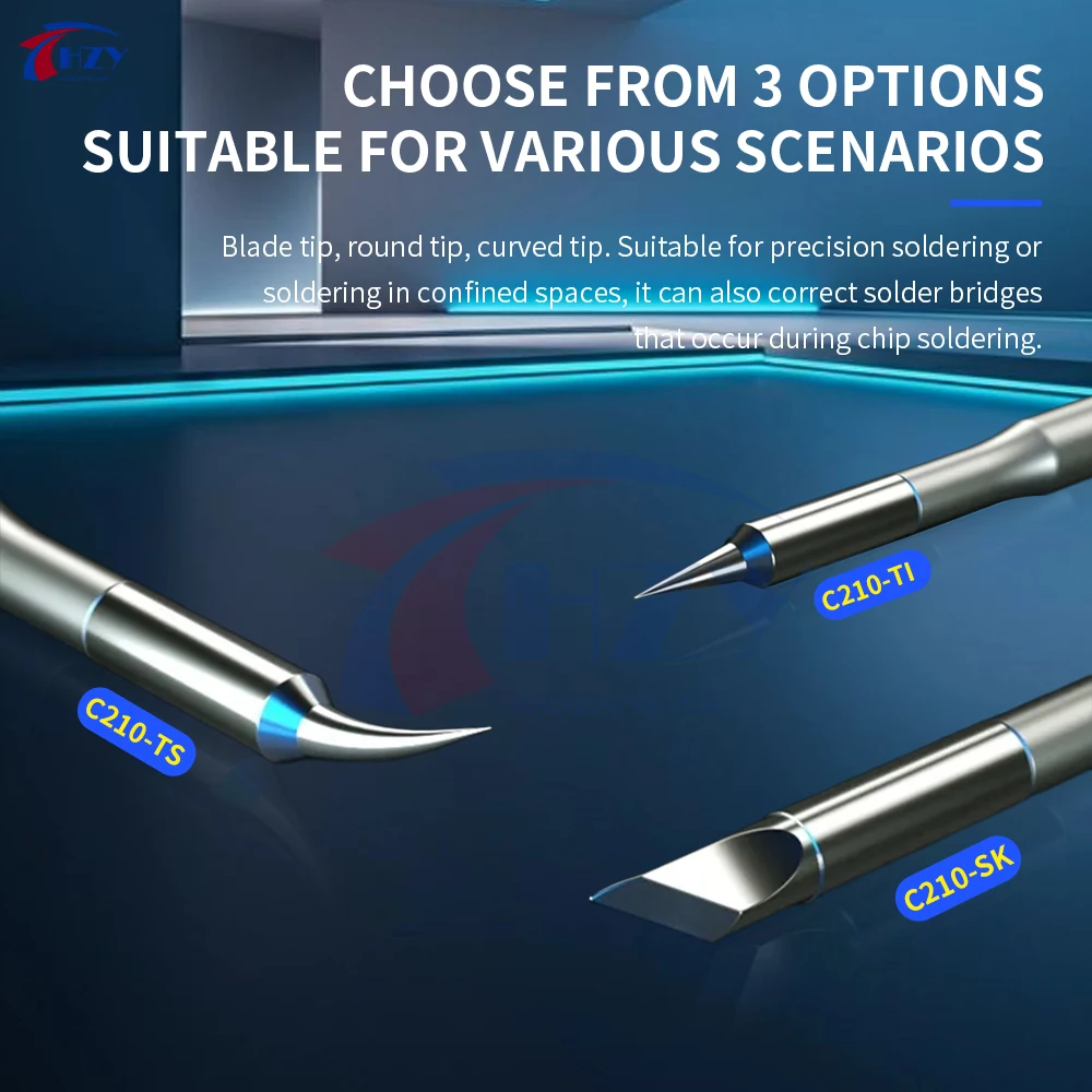 

MECHANIC C210 Soldering Iron C210-TI/TS/SK Welding Tips Integrated Soldering Iron Tip SMD Head for C210 Series Solder Station