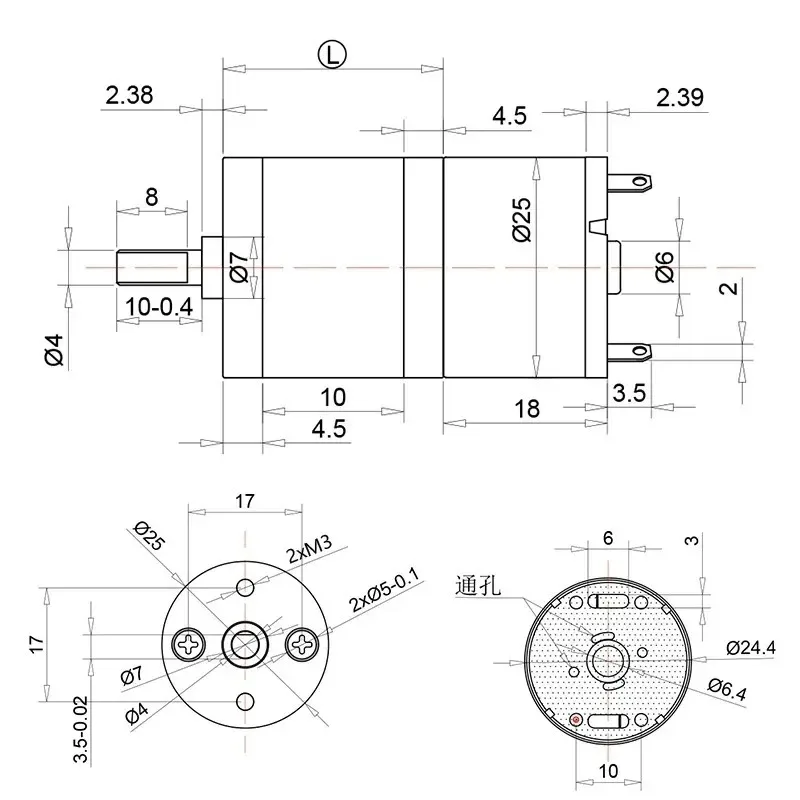 JGA25-310 Micro DC Gear Motor 6V 12V Metal Gear Reduction Motor Smart Car Home Equipment Brush Speed Motor8/10/17/23/39/50/85rpm