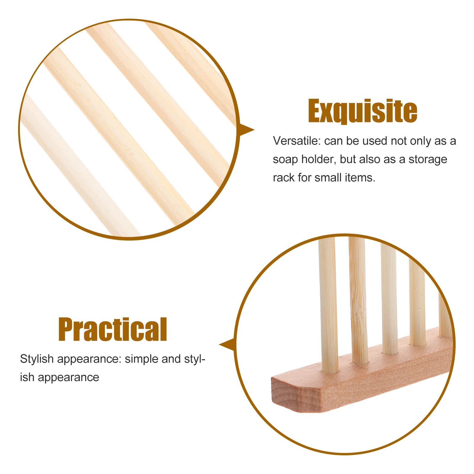 10 قطعة حامل الصندوق شريط طبيعي صحن الصابون تخزين الرف استنزاف صينية الصابون تخدم لوحة لاستخدام الحمام المطبخ دش #2