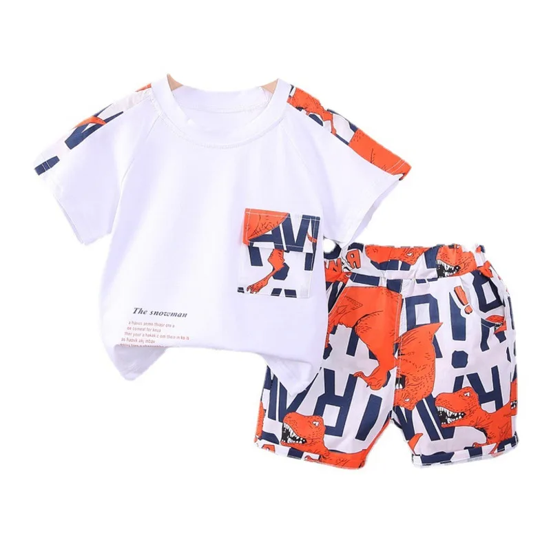 

New Summer Baby Clothes Suit Children Girls Outfits Boys Sports T-Shirt Shorts 2Pcs/Sets Toddler Casual Costume Kids Tracksuits