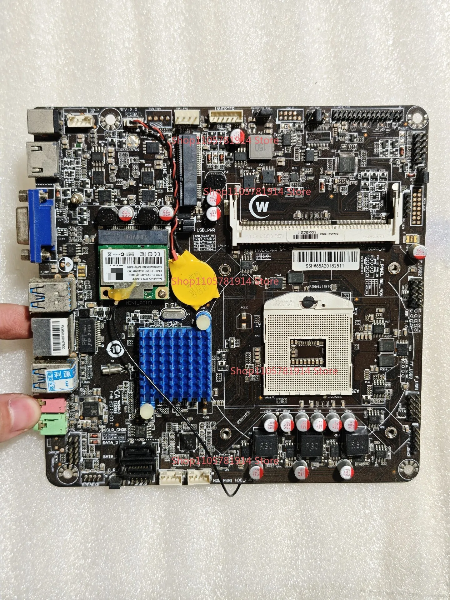 For SSHM65A All-in-one Main Board, Specification 17x17, Support 2nd/3rd Generation Core Mobile Processor