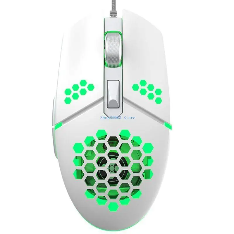 

L4MA RGB Backlit Honeycomb Gaming Optical Mouse for Laptop Computer Gamer Mouse