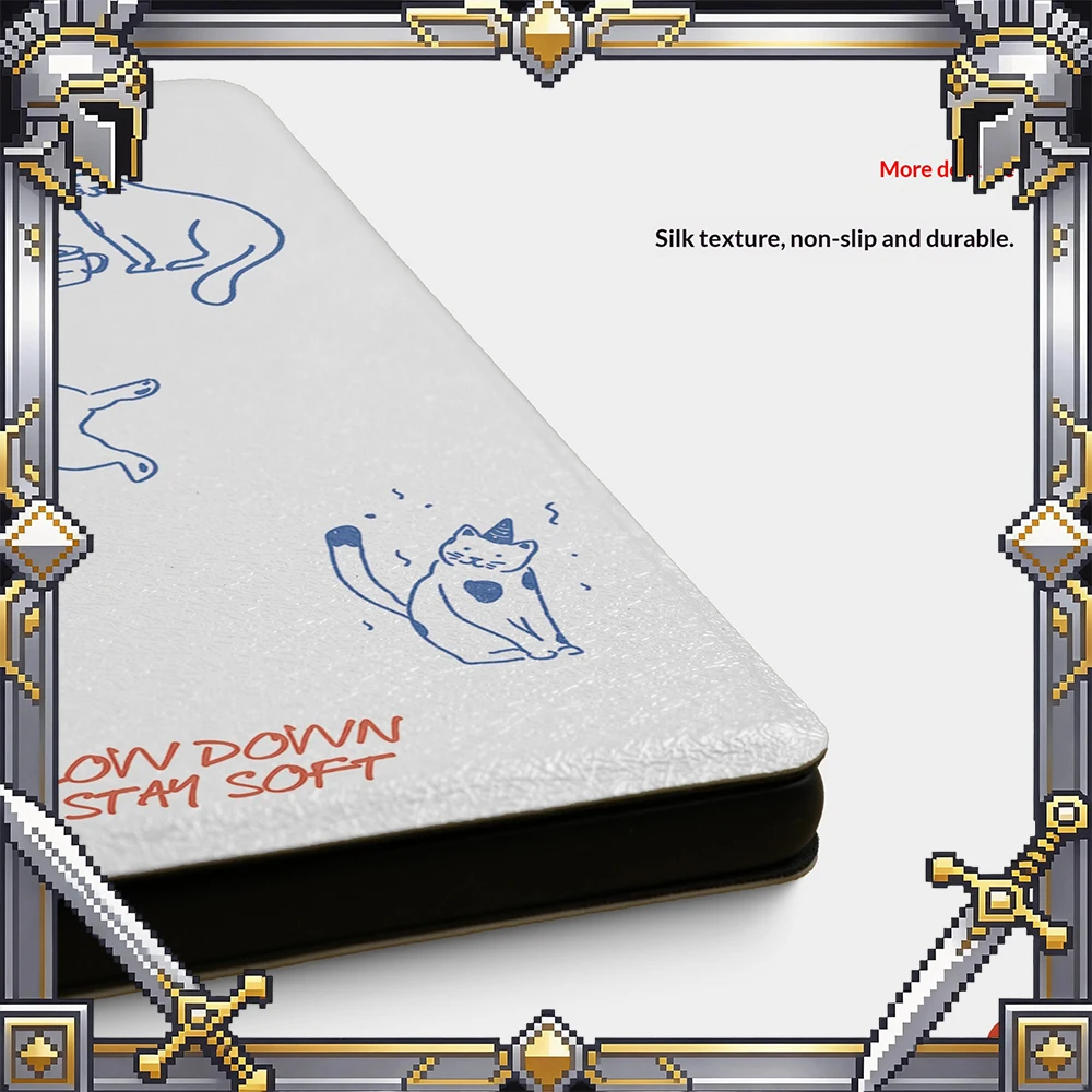XTEINK X4 Pro Magnetic Protective Case Slim PU Leather Cartoon Cat Dog Pattern Cover Shell for E Ink Tablet Shockproof For Gifts