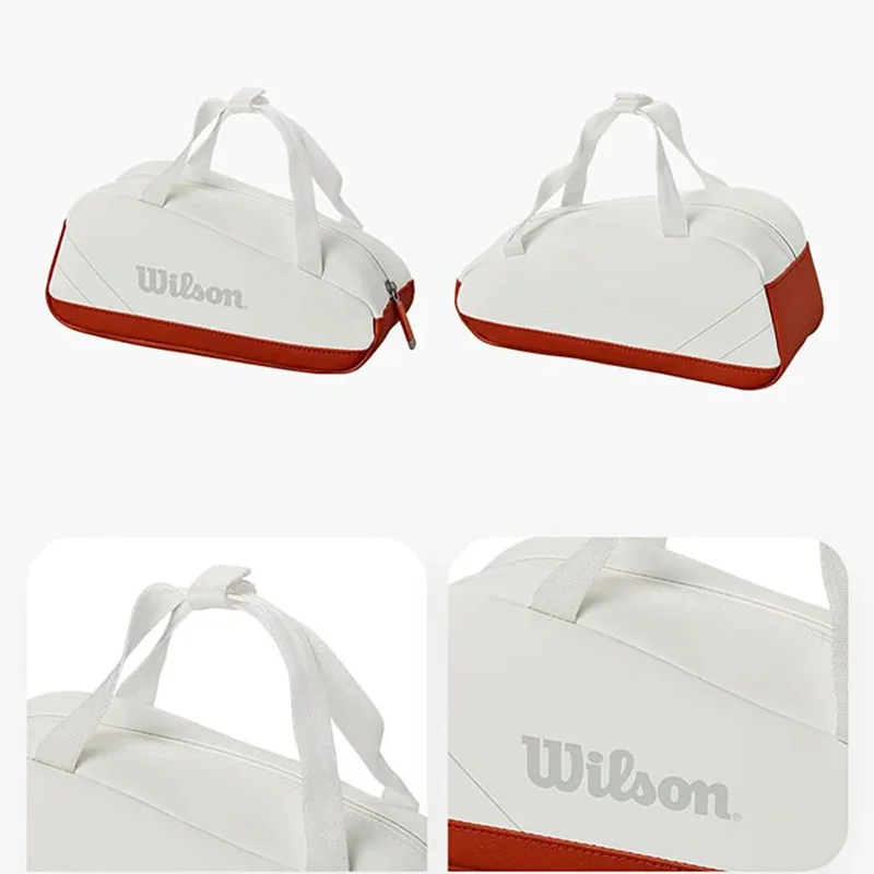 Wilson Tennisschlägertasche, kleine Handtasche, französisches offenes Co-Branded-Modell, Tenniszubehörtasche, Mini-Reisetasche, Schlägersport