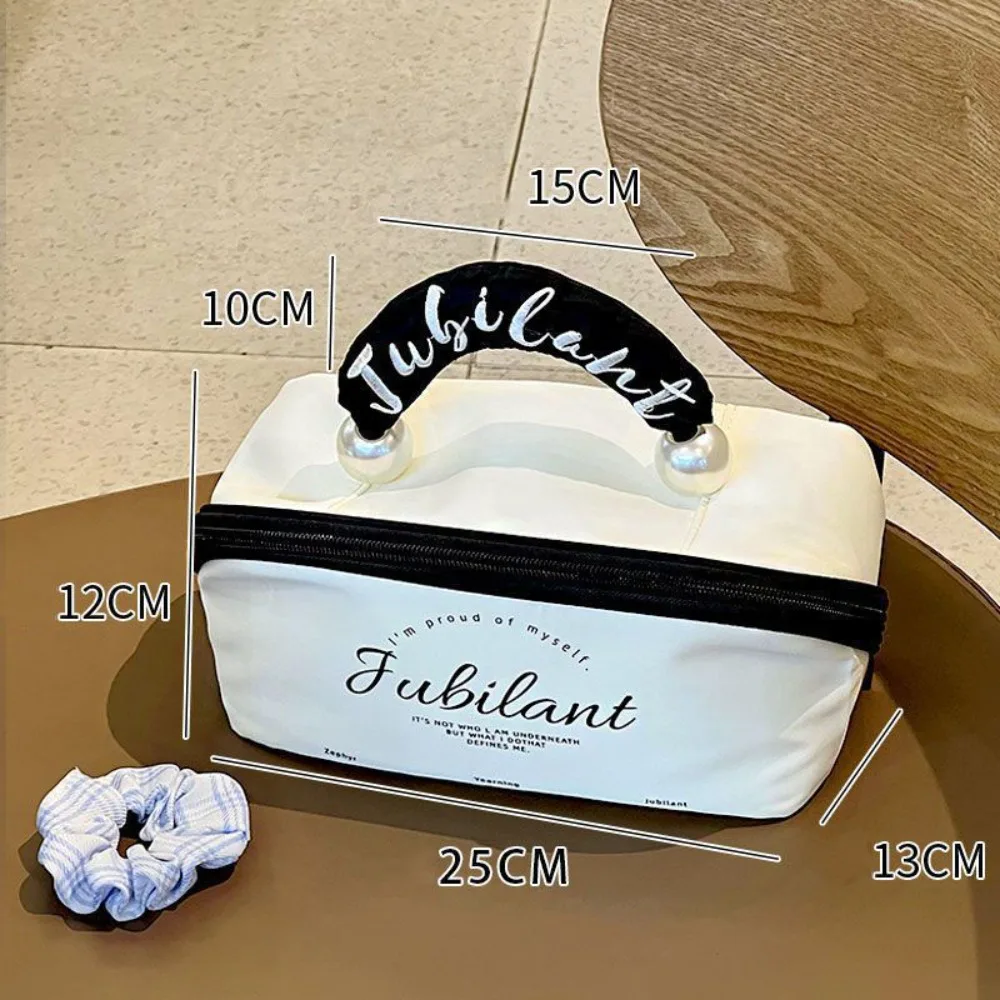 

Ins Oxford Cosmetic Bag Waterproof Anti Fouling Wash Bags Handheld Large Capacity Makeup Pouch Travel
