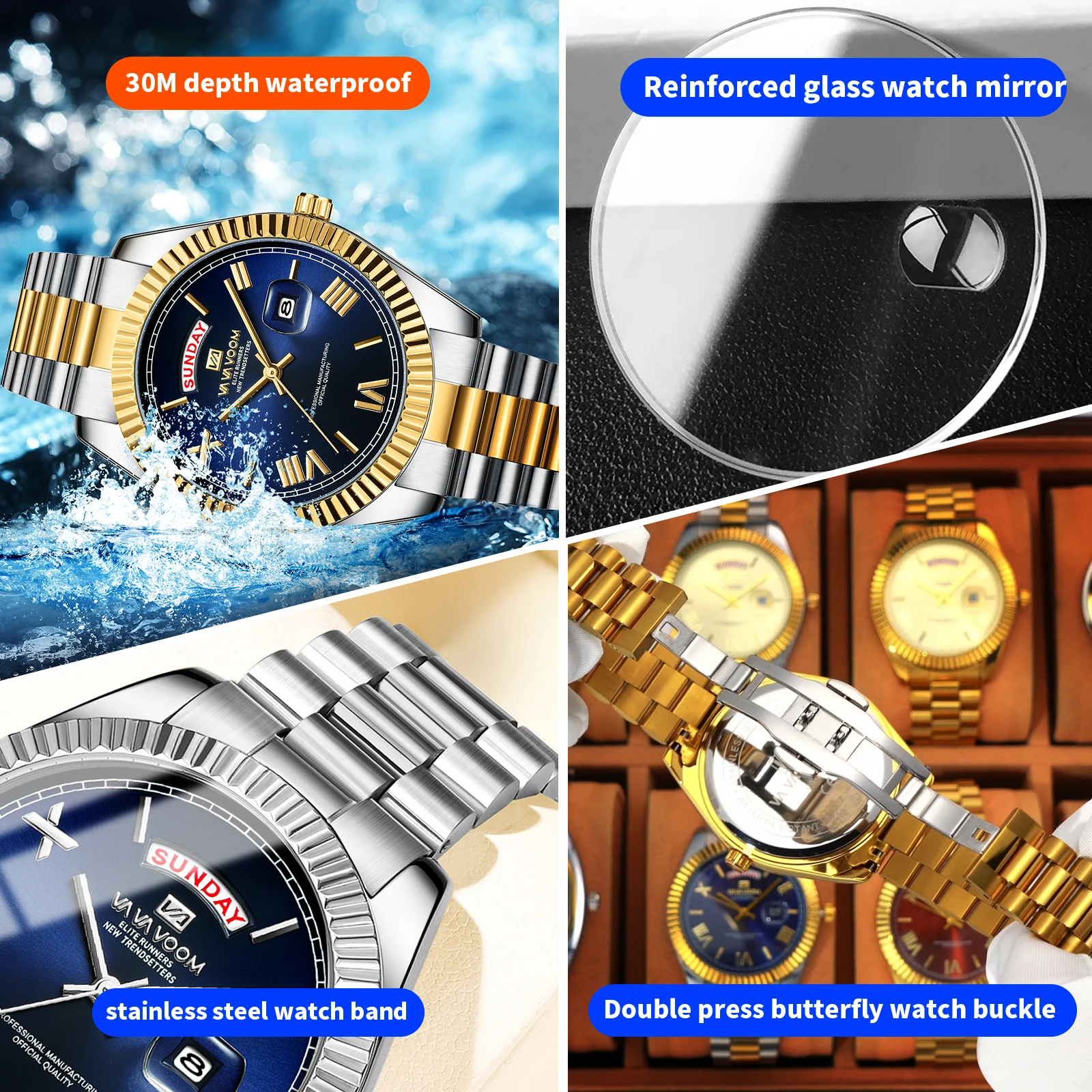 Business-Quarzuhr für Herren, – Smartwatch Luxury Watches For Men Bewertung und Preis