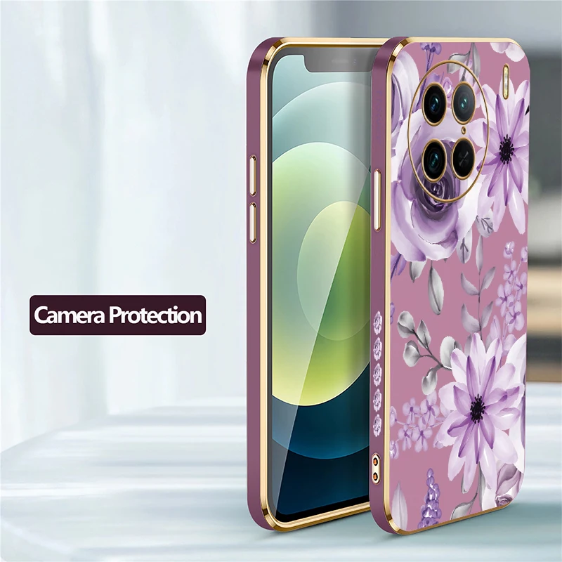 جراب هاتف لهاتف Vivo Y100 5G Y73 Y53S Y55S Y72 Y71 Y70 Y67 Y77E Y95 Y93 Y91i Y81 Y78 غطاء مطلي مضاد للصدمات