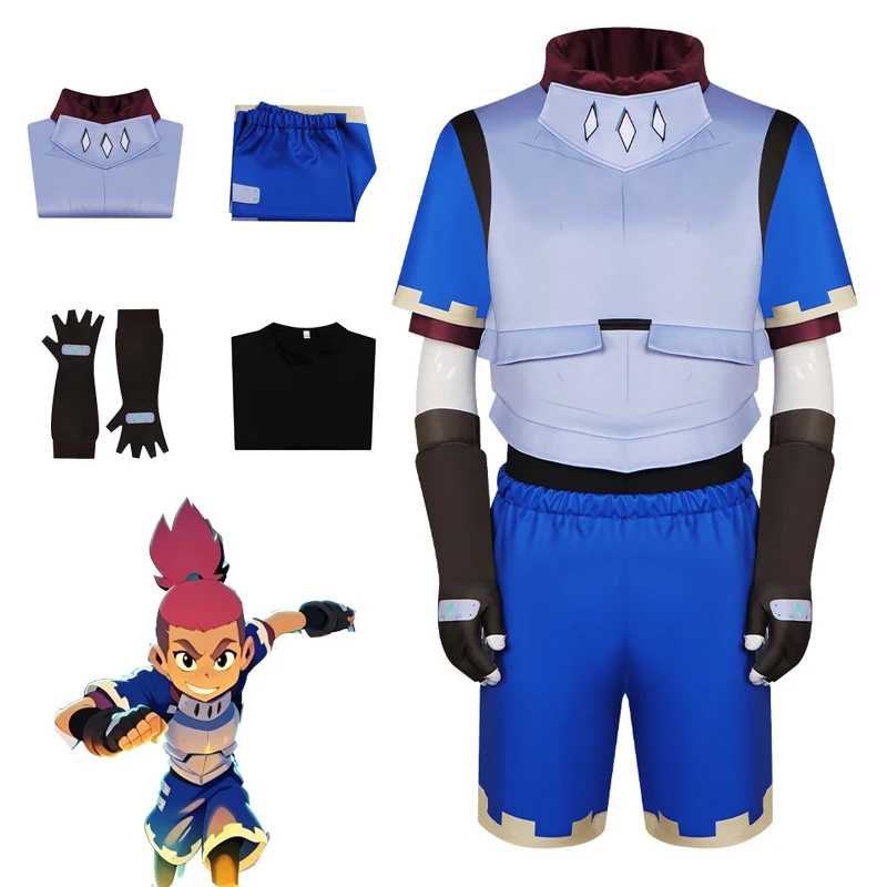 Disfraz Cosplay Ssyelle Dragon Striker Uniforme Kal Asterock Portero Gorotama Conjunto Completo Con Guantes Ropa De Fútbol Mágico Mujer Halloween Carnaval Convención Anime Ropa De Espectáculo Para Fans Del Anime