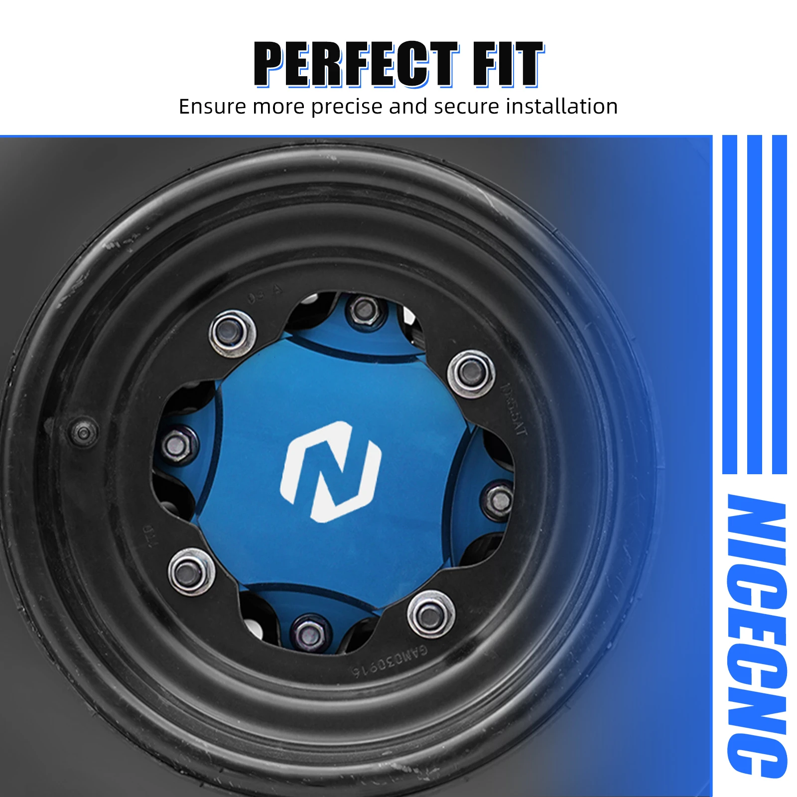 NICECNC +1,5 Zentrierabstandshalter für Vorder- und Hinterradnaben für Yamaha Raptor 660 700 700R YFZ450 RSE 2006-2026 Aluminium ATV Zubehör – Detail 14
