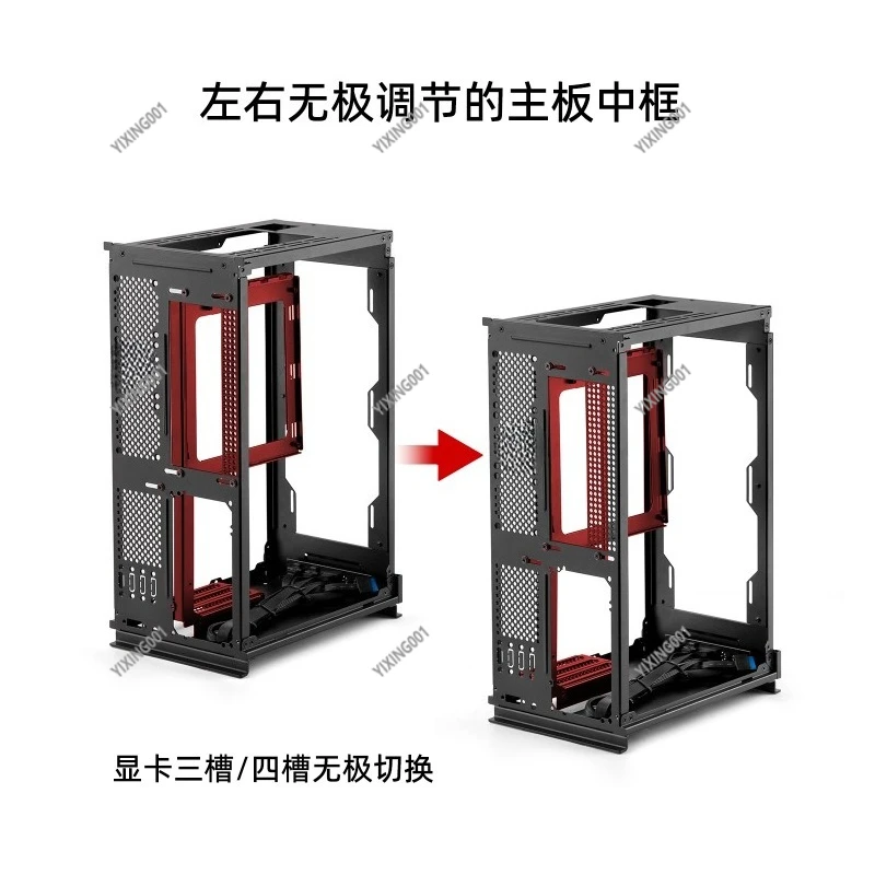 Vertical A4 ITX Mini PC Case Support 240/280 Water Cooling Long Graphics Card High Performance Small Chassis
