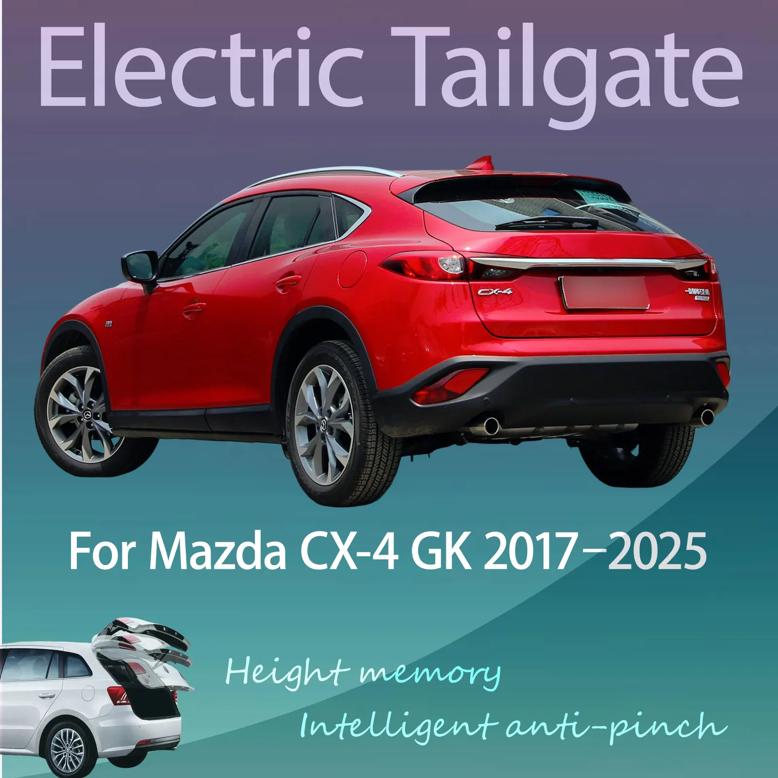 For Mazda CX-4 GK 2017–2025 Automatic Opening Closing Anti-pinch Functions Electric Tailgate Sensor Trunk