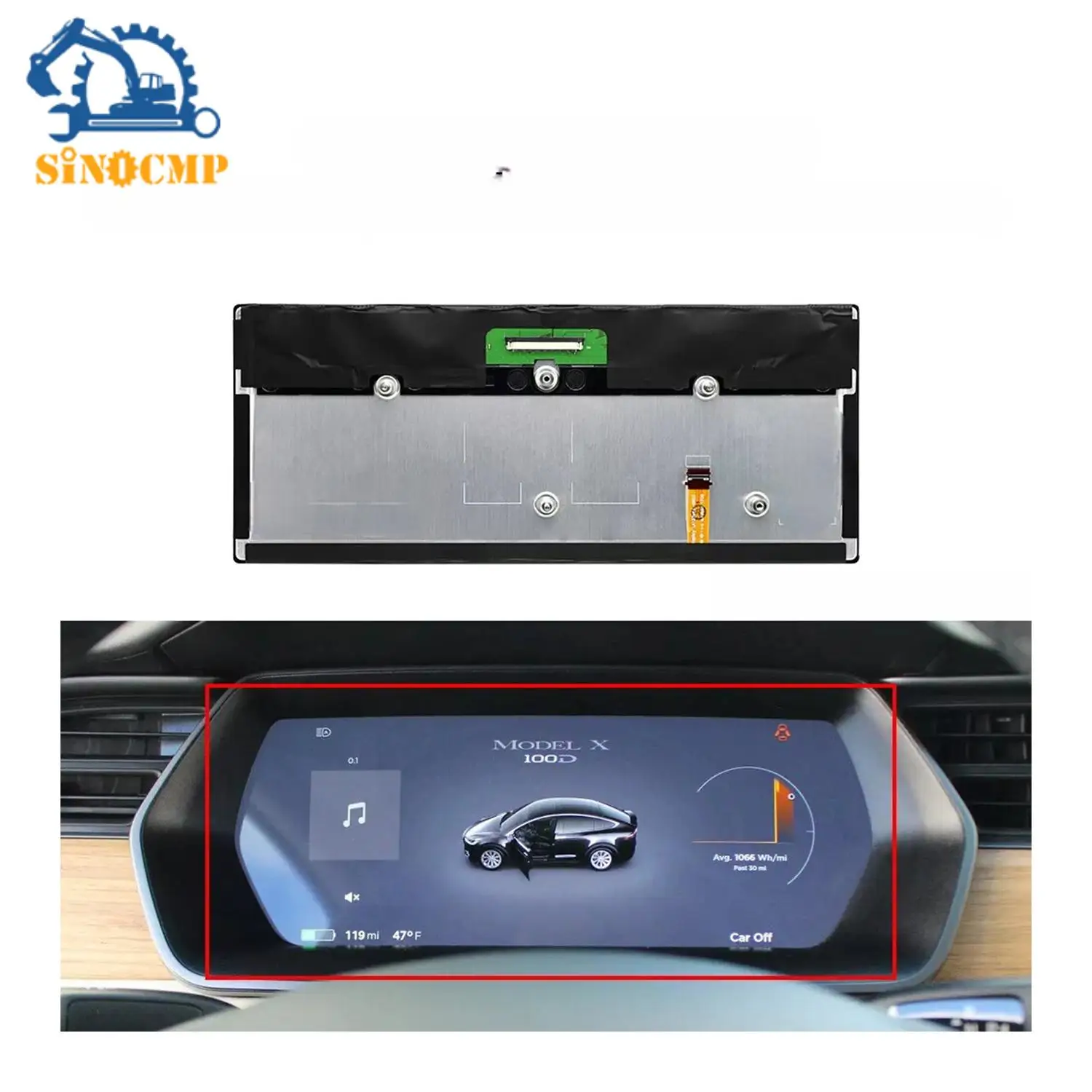 

12,3-дюймовый OEM цифровой дисплей для Tesla Model S/S2/X GEN 2 | LA123WF1(SL)(01) Экран приборов Аксессуары для салона автомобиля