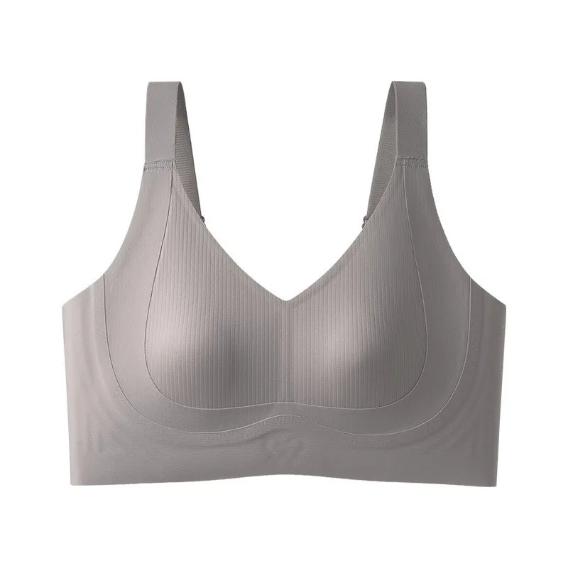 Tira Solid Color Woman Bra Rear Four-Row Hook Full-Cup Girl Brassiere Support Anti-Sagging Large Size Ladies Bra Shape Side Boob