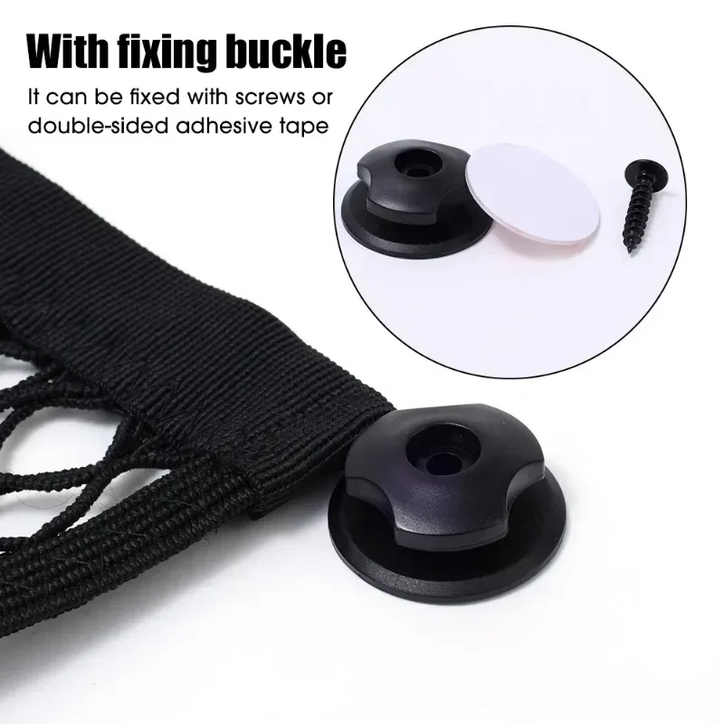 Car Storage Net Bag Car Interior Supplies Storage Elastic Net Auto Trunk Fire Extinguisher Fixed Rack Trunk Organizer Cars Part