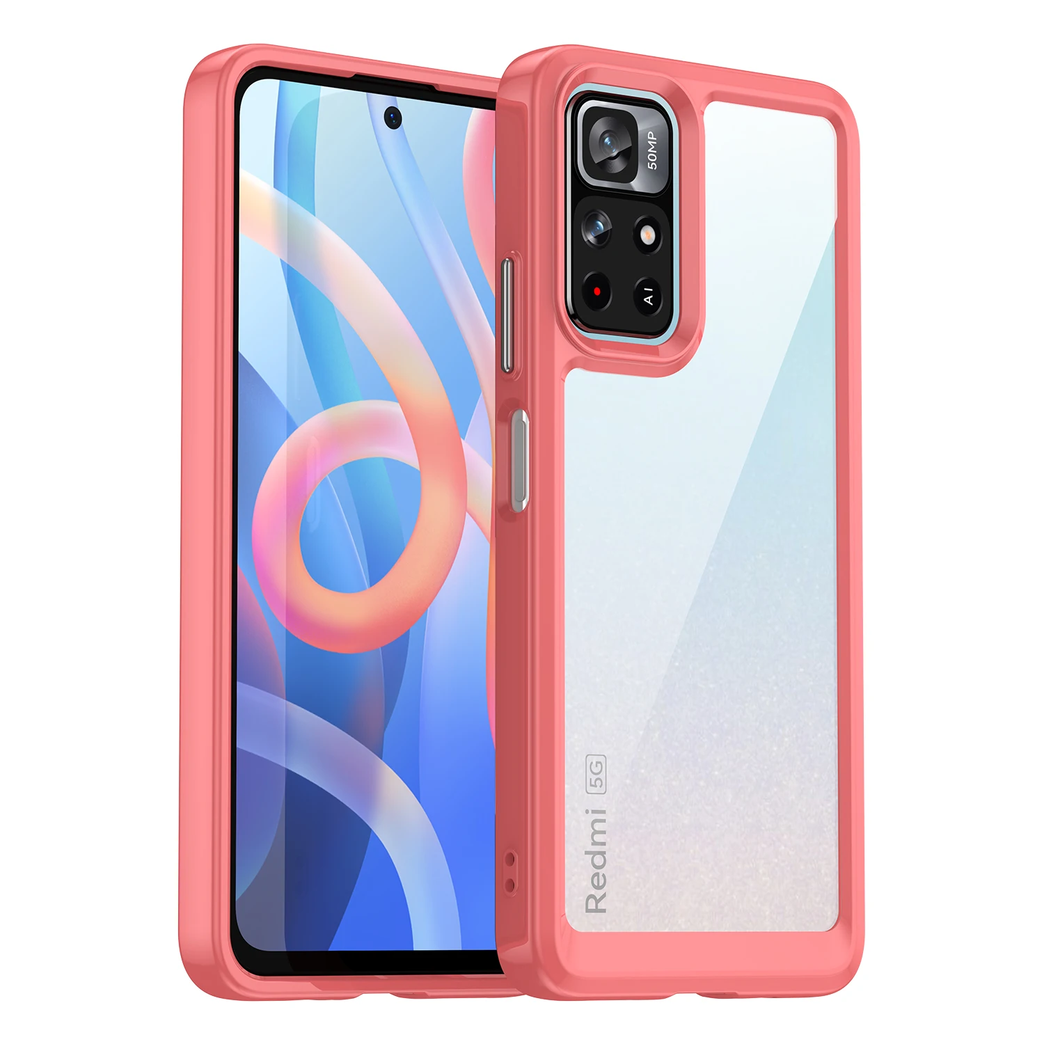 حافظة أكريليك لهاتف Redmi Note 11T 5G 11 pro 11E 11R 11s 11 se غلاف محمول شفاف مقاوم للصدمات لهاتف redmi note 11t 11e 11 pro 5g
