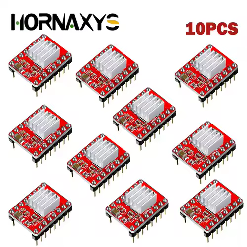 5/10PCS 3D Printer Parts StepStick A4988 DRV8825 Stepper Motor Driver With Heat sink Carrier Reprap RAMPS 1.4 - Image 5