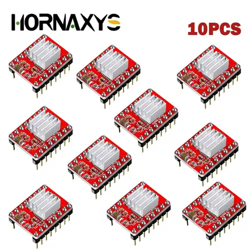5/10PCS 3D Printer Parts StepStick A4988 DRV8825 Stepper Motor Driver With Heat sink Carrier Reprap RAMPS 1.4 - Image 5