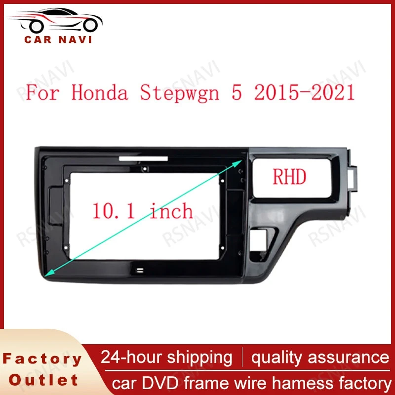 RSNAVI inch For Honda Stepwgn 5 RP 2015 - 2021 Frame Audio Adaptor Dash Trim Kits Facia Panel  Radio Player screen 2 Din 10.1