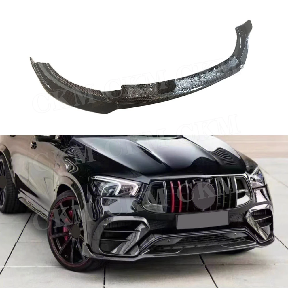 

Carbon Fiber Bumper Cover for Benz GLE Class W167 GLE63 AMG SUV 2021-2023 FRP Material Front Bumper Lip Chin Spoiler