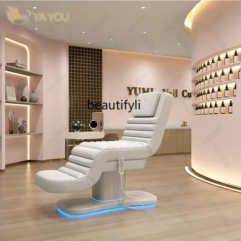 Salon Shop Electric Beauty Bed Beauty Salon Electric Lifting Skin Management Bed Spa Massage Couch Micro-Finishing