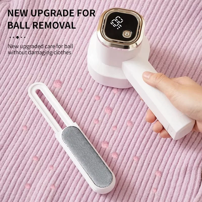 Portable Electric Rechargeable Fabric Shaver Lint Remover Sweater Defuzzer Hair Ball Trimmer with detachable trimmer