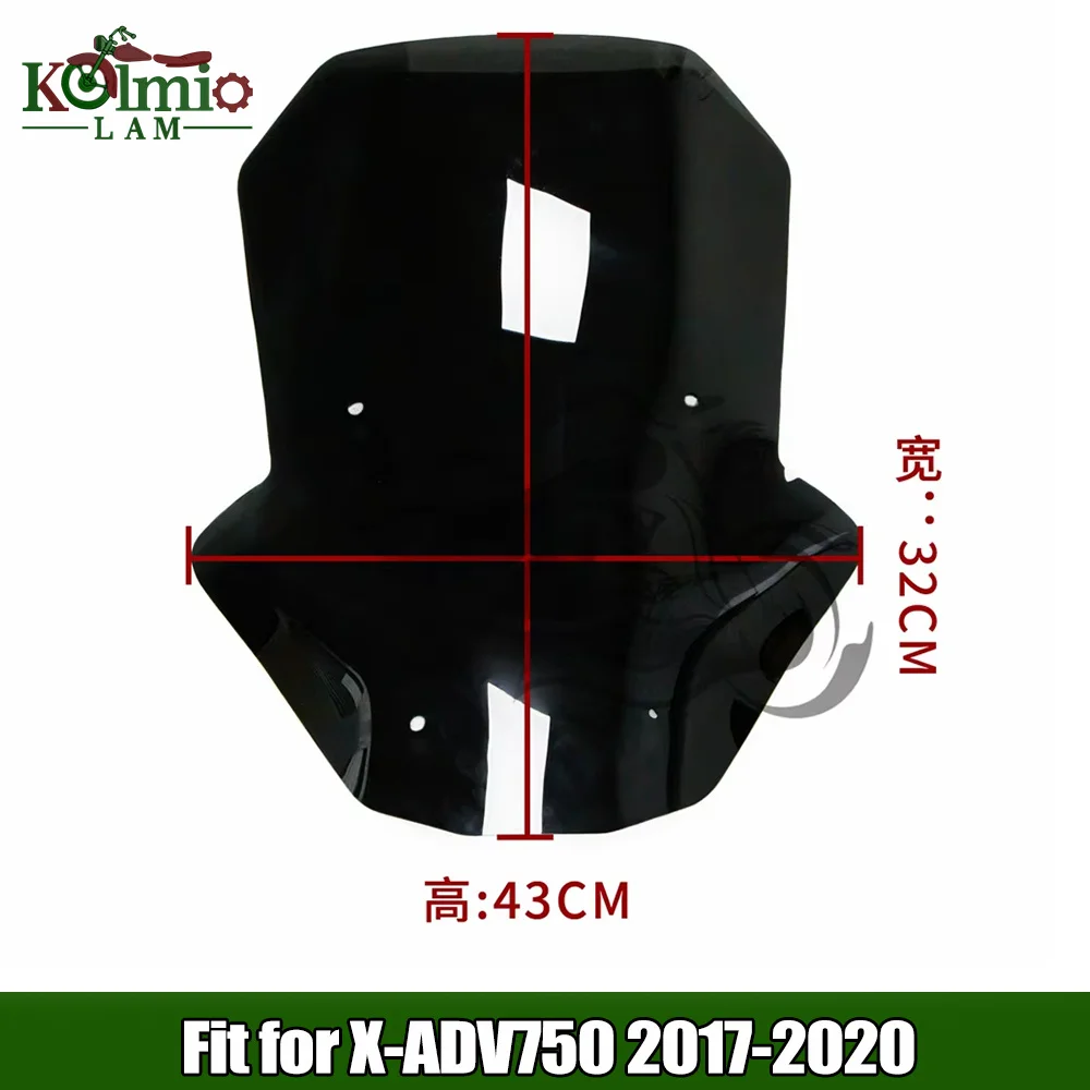 

Black Smoke Motorcycle Windscreen Windshield Fit For Honda X-ADV750 XADV 750 2017- 2020 X-ADV 750 2018 2019 Visor Deflector