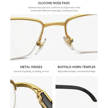 10 best sales भैंस के सींग के चश्मे - №6