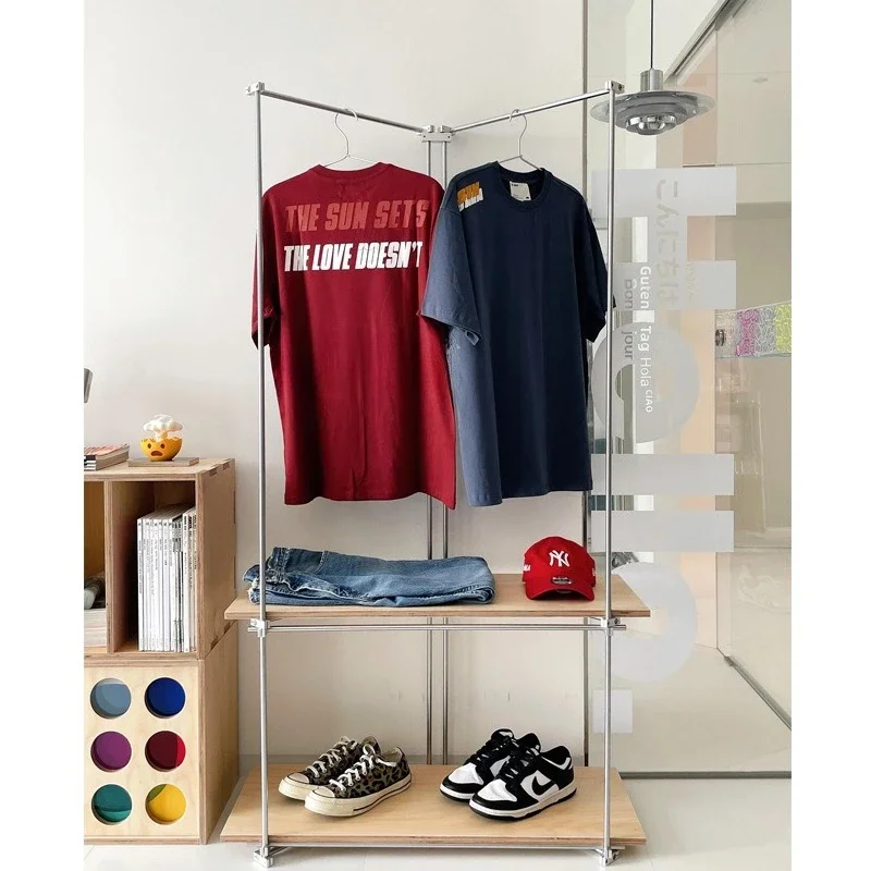 Household simple marine panel optical shaft hanger, industrial wind coat rack