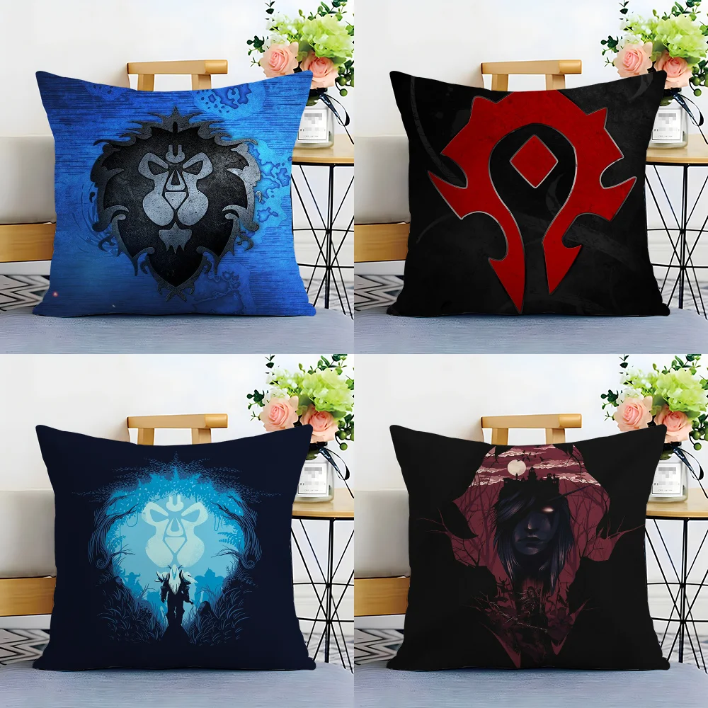 Warcrafts of World W-WOW Game Pillow Case Plush Fabric Soft  Pillowcase Double Sided Print Cushion Cover Household Gifts