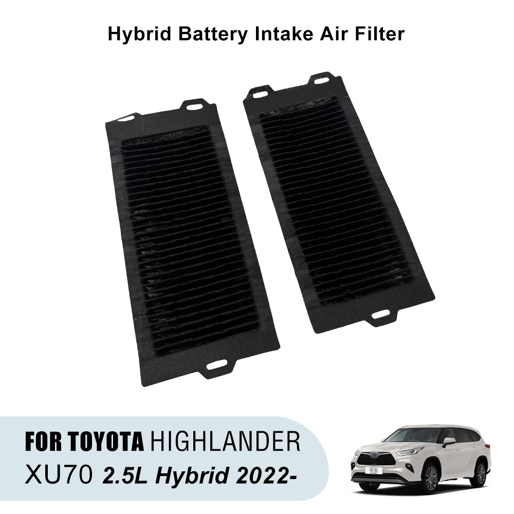 2Pcs Hybrid Battery Intake Air Filter For TOYOTA HIGHLANDER Hybrid XU70 2.5L 2020- GAC TRUMPCHI GS8 2.0T-HEV 2021- G92DJ-0E010