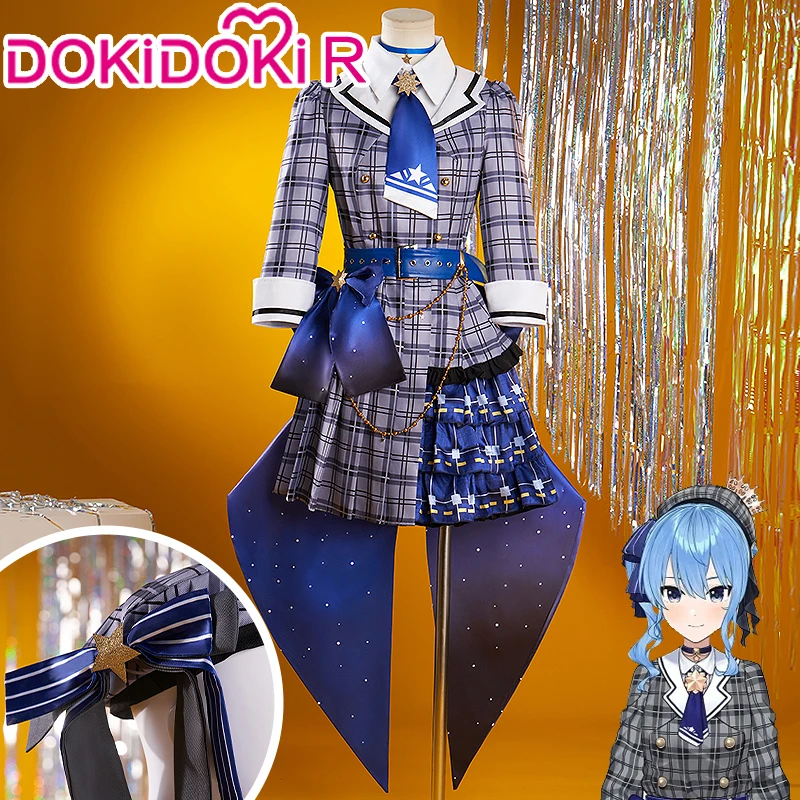 Hoshimachi Suisei Cosplay Costume Hololive Cosplay【XS-3XL】DokiDoki-R VTuber Suisei Shoes Women Halloween Cosplay Idol Plus Size