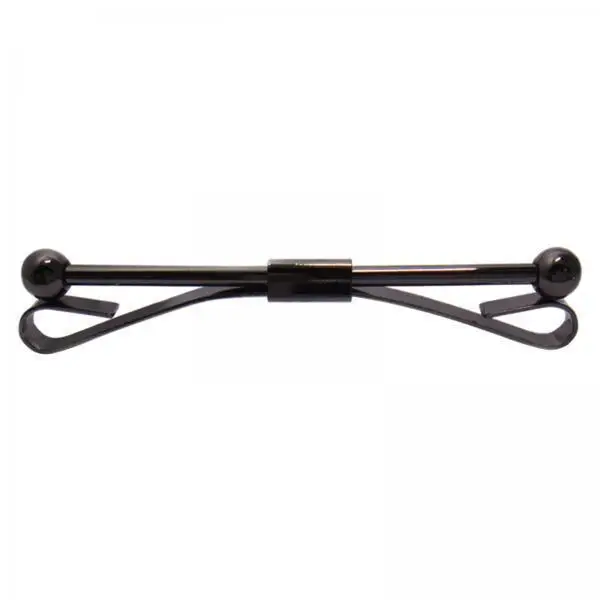 4xFormal Tie Clips Collar Bar Pin Necktie Pinch Black for Men Shirt Suit Gifts