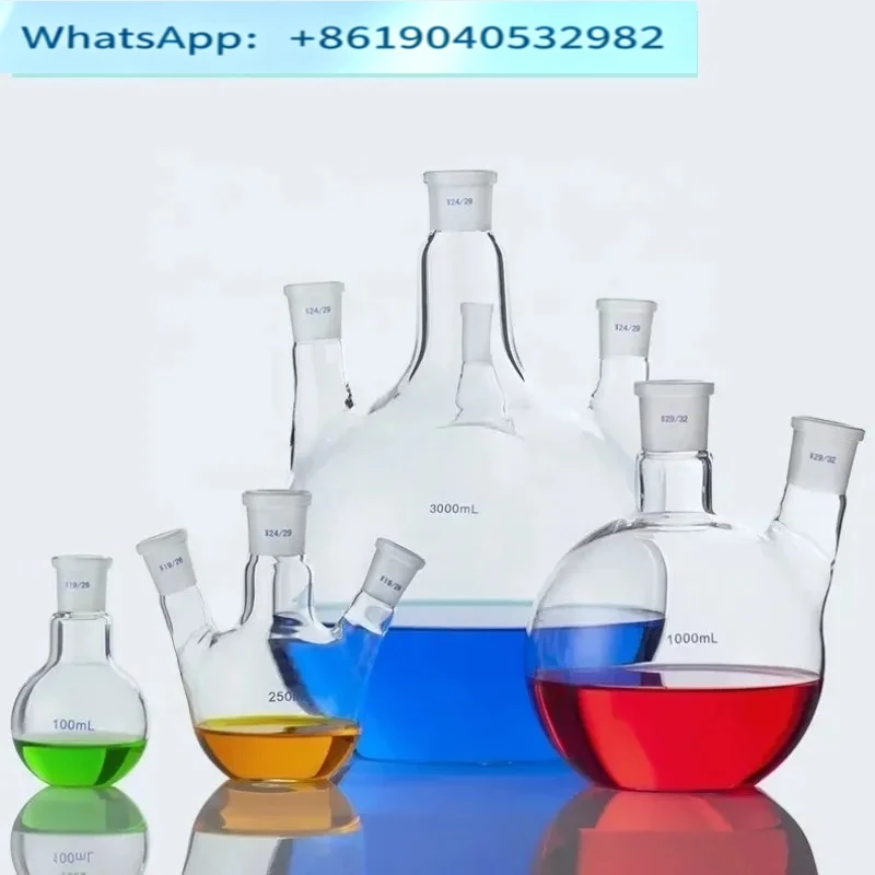 5L 10l 20l 50l Laboratory Glass 3/3-Neck Round Bottle Boiling Flask Chemical Glassware Kit