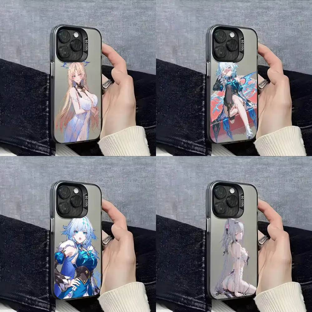

H-Honkai Star Rail Cerydra Castorice Phone Case For iPhone 16,15,14,13,12,11,Mini,Pro,E,SE4,XS,MAX Black IMD Box
