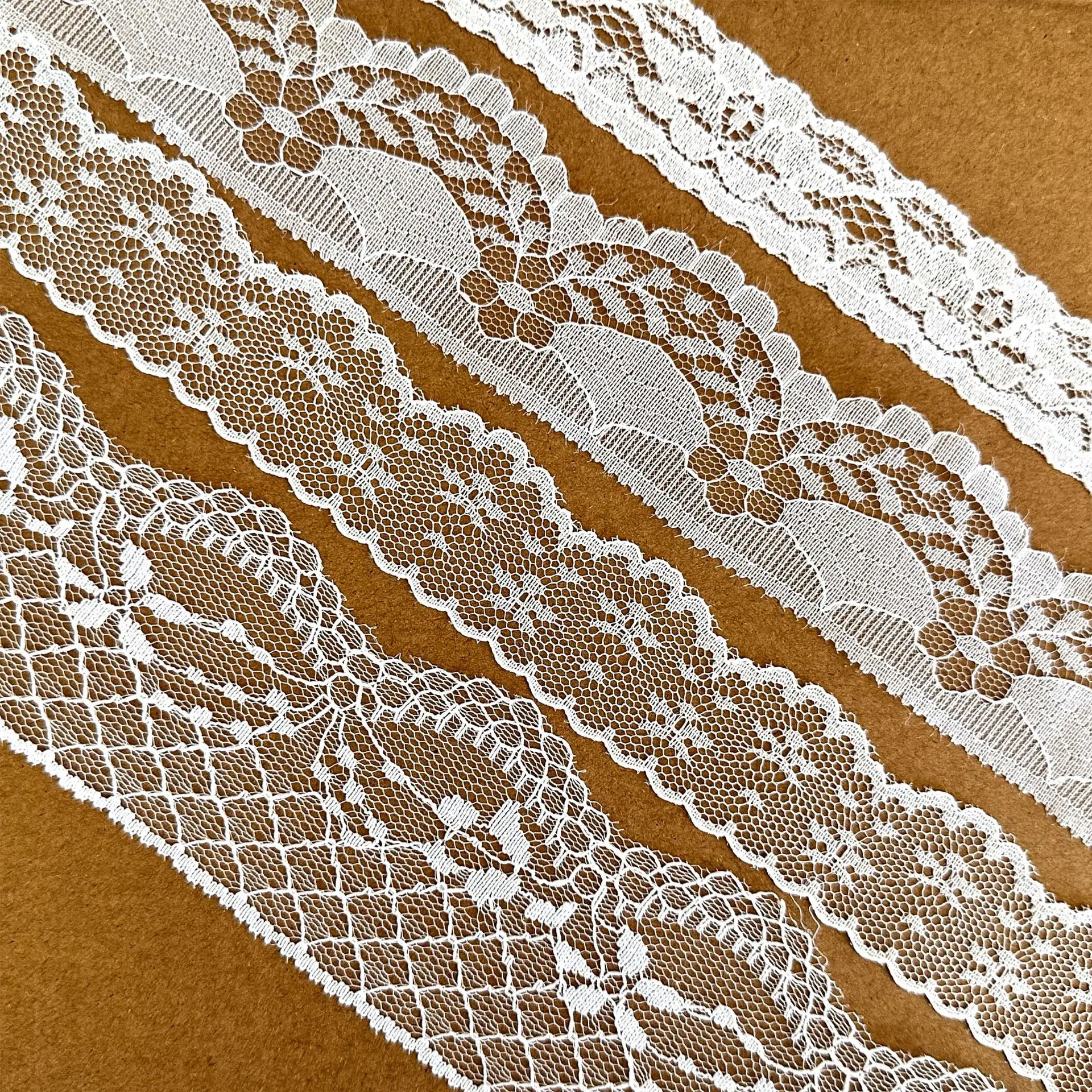 100 Yards Spitzenbänder, Kleidung, Hüte, Nähzubehör, Geschenk, Dekoration, DIY-Bastelarbeiten, Bekleidungszubehör, Gurtband, weißes Spitzenband – Detail 4