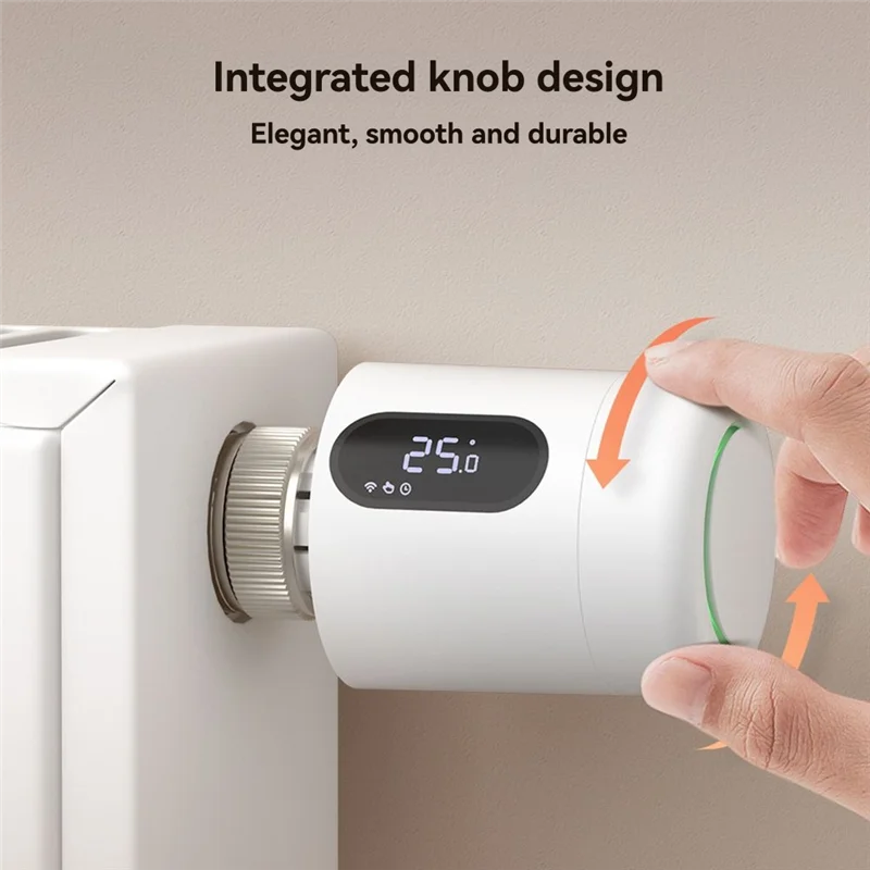 

M18K-Tuya Умный термостат радиатора Zigbee 3.0 Термостатический клапан TRV Программируемый контроль температуры с воротом